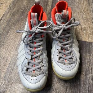 Nike Air Foamposite Pro Pure Platinum Sz 11.5, Worn, Clean, Slight discoloration